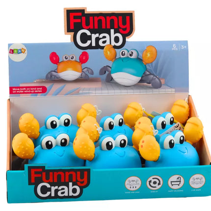 Vanteliuojamas krabas voniai, vaikšto, plaukioja, mėlynas