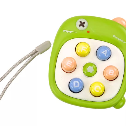 Arkadinio žaidimo "Whack A Mole" raidės Dinozauras Žalias