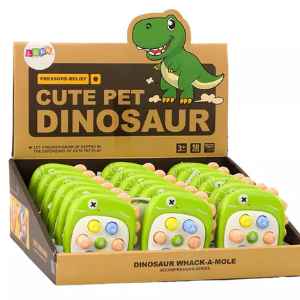 Arkadinio žaidimo "Whack A Mole" raidės Dinozauras Žalias