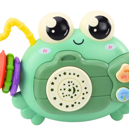 Krabas Kamera Barškutis Projektorius Su Baterijomis Garsai Žalias