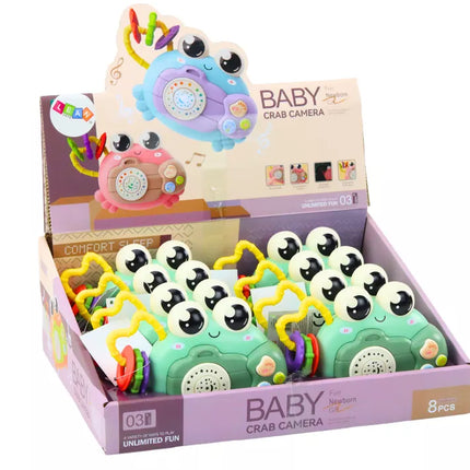 Krabas Kamera Barškutis Projektorius Su Baterijomis Garsai Žalias