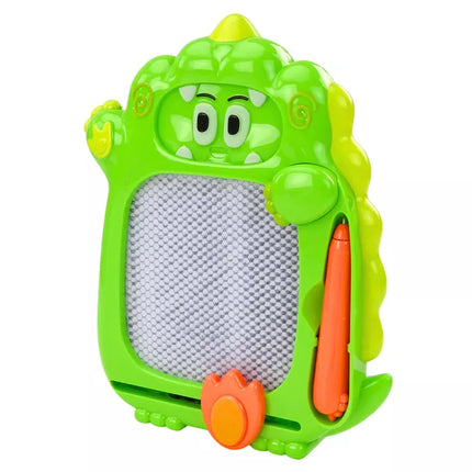 Piešimo lenta-kišeninis žaidimas 2in1 Žalias dinozauras