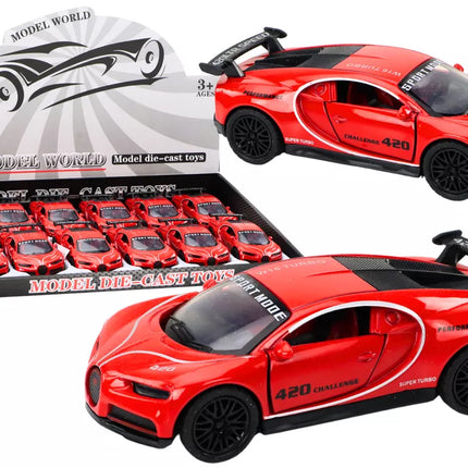 Automobilis sportinis automobilis 1:32 frikcinis raudonas