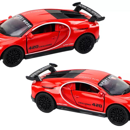 Automobilis sportinis automobilis 1:32 frikcinis raudonas