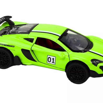 Automobilis sportinis automobilis 1:32 trinties pavara metalinis žalias