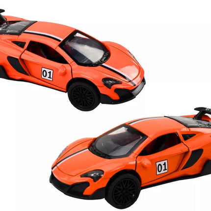 Automobilis sportinis automobilis 1:32 trinties pavara oranžinis