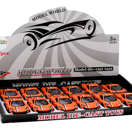Automobilis sportinis automobilis 1:32 trinties pavara oranžinis