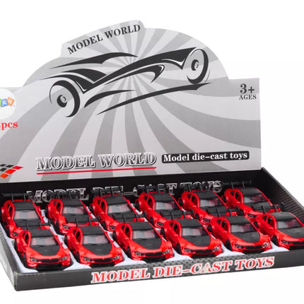 Automobilis sportinis automobilis 1:32 frikcinis raudonas