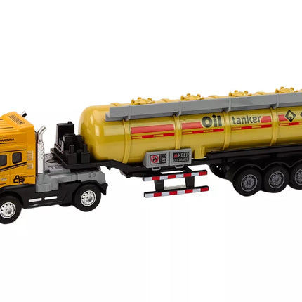 Kuro cisternos sunkvežimis TIR 1:24 Priekaba Garsai Šviesos Geltona