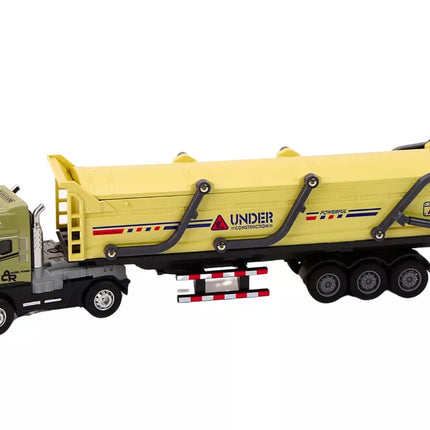 Sunkvežimis su priekaba TIR transporto priemonė 1:24 Garso šviesos ruda