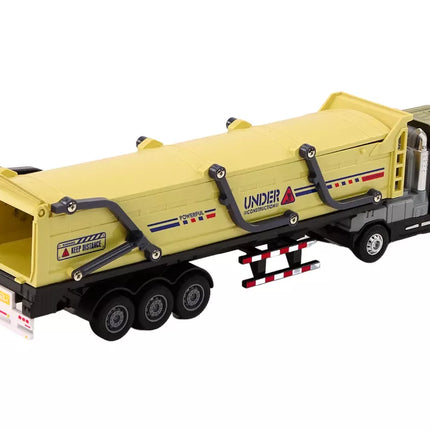 Sunkvežimis su priekaba TIR transporto priemonė 1:24 Garso šviesos ruda