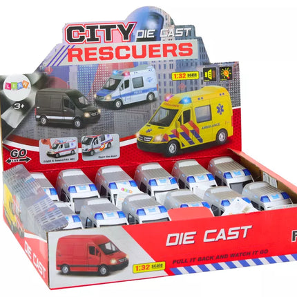 Policijos automobilis 1:32 Atidaromos durelės Šviesos Garsai Važiuoja