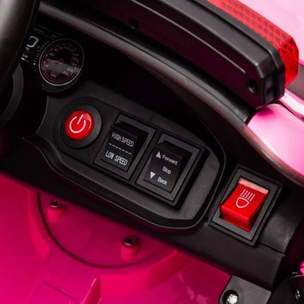 Vaikiškas elektromobilis Dodge Charger Police, rožinis