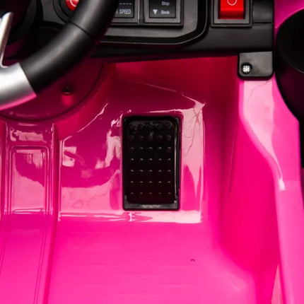 Vaikiškas elektromobilis Dodge Charger Police, rožinis