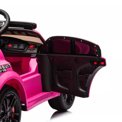 Vaikiškas elektromobilis Dodge Charger Police, rožinis