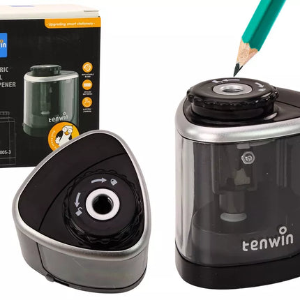 Elektrinis oblius, juodas drožtukas pieštukams ir spalvotiems pieštukams 6-8 mm