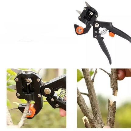 Medžių pumpuravimo ir skiepijimo sekatorių rinkinys su dėklu