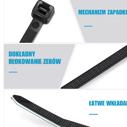 JUODI KABELIŲ RAIŠTELIAI 100 VNT. 2.5X120mm