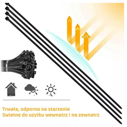 Kabelių dirželiai, Zip dirželiai, Kabelių dirželiai, Kabelių dirželiai 2.5x200 MM