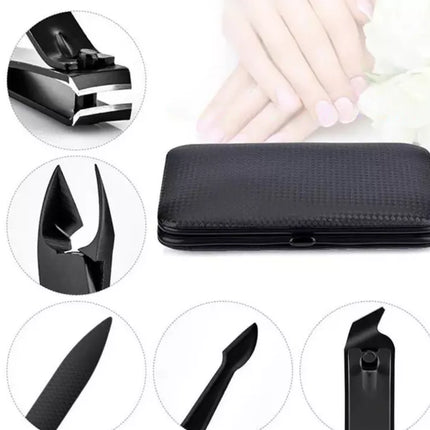 Elegantiškas nagų ir odelių priežiūros priemonių rinkinys - 15 dalių