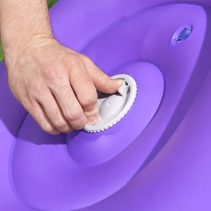 Kosmos LED pripučiamas fotelis 72 x 72 x 64 Bestway 75122 Violetinis