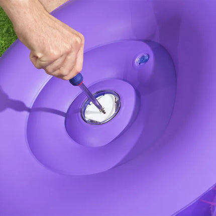 Kosmos LED pripučiamas fotelis 72 x 72 x 64 Bestway 75122 Violetinis