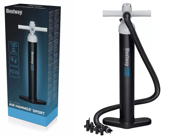 Aukšto slėgio rankinis siurblys su manometru Bestway 62227