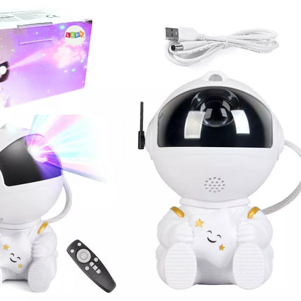Astronautų projektorius su žvaigždžių LED USB nuotolinio valdymo pulteliu