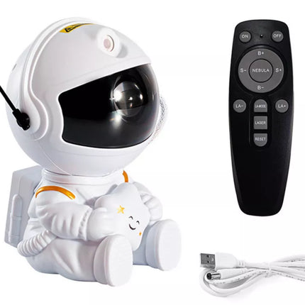 Astronautų projektorius su žvaigždžių LED USB nuotolinio valdymo pulteliu