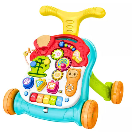 Stumdukas-vaikštukas su edukaciniu staliuku 2in1 Interaktyvus su šviesomis ir garsais