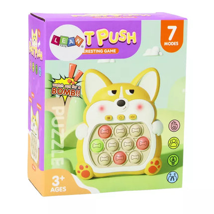 Arkadinė žaidimų konsolė Pop-It Lisek 7 žaidimo režimai, violetinė