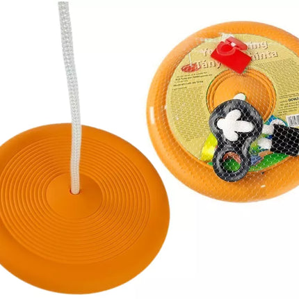 Vaikiškos sūpynės-lėkštė 423 oranžinės spalvos