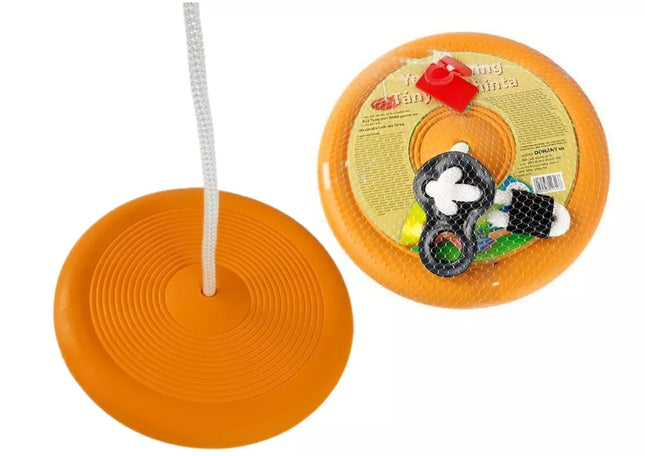 Vaikiškos sūpynės-lėkštė 423 oranžinės spalvos