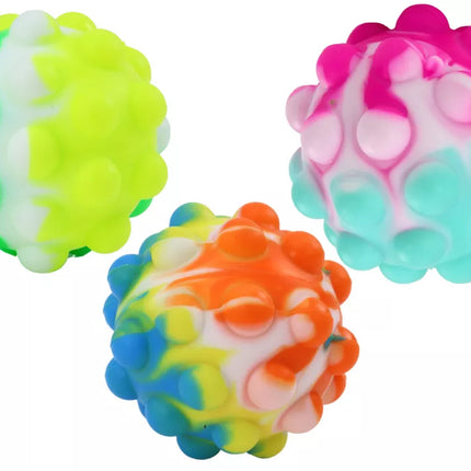 Sensorinis kamuolys su švytinčiomis spalvomis, 6 cm