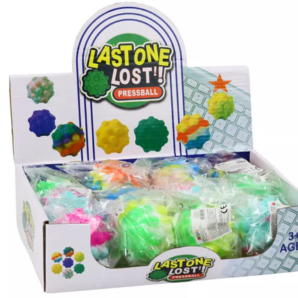 Sensorinis kamuolys su švytinčiomis spalvomis, 6 cm