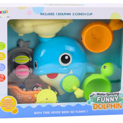 Mėlynasis delfinas, vandens žaislų rinkinys maudynėms