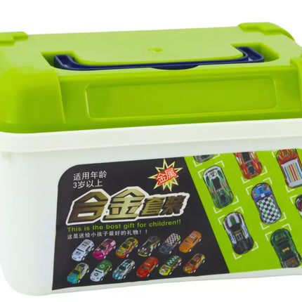 Spyruoklių rinkinys lagamine, 30 vnt. Automobiliai