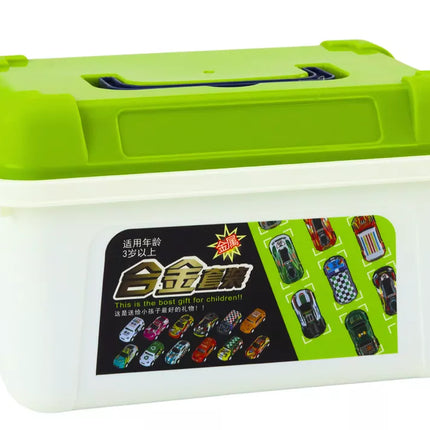 Spyruoklių rinkinys lagamine 50 vnt. Automobiliai