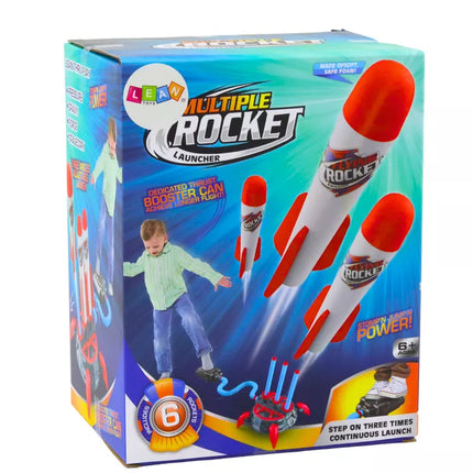 Triguba paleidimo katapulta putplasčio raketų stūmimo žaidimas