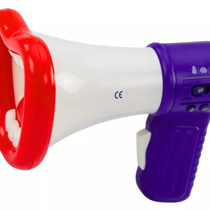 Megaofonas su balso keitikliu ir įrašymo funkcija, trimis balso režimais