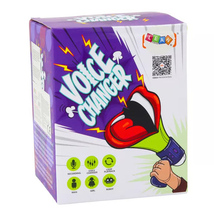 Megaofonas su balso keitikliu ir įrašymo funkcija, trimis balso režimais