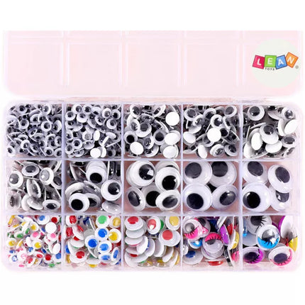 Savaime lipnių kilpučių, kilnojamų spalvingų organizatorių rinkinys, 750 vnt.