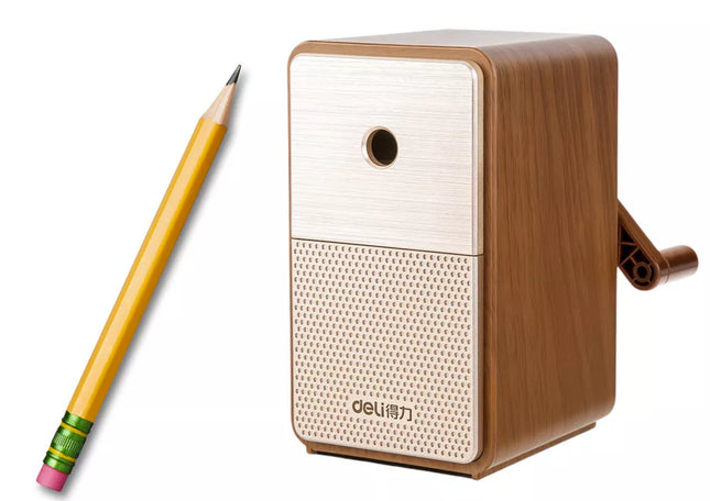 Rankinis drožtukas su konteineriu, ašmenų reguliavimas, rudas