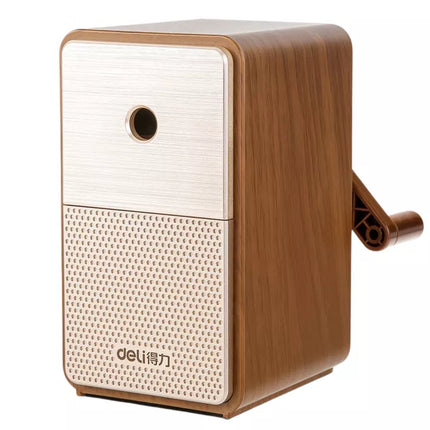 Rankinis drožtukas su konteineriu, ašmenų reguliavimas, rudas