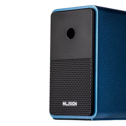 Drožtukas su konteineriu ir ašmenų reguliavimu, mėlynas