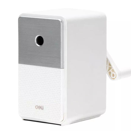 Rankinis drožtukas su konteineriu, ašmenų reguliavimas, baltas