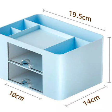 Stalčių dėklas dokumentams, mėlynas