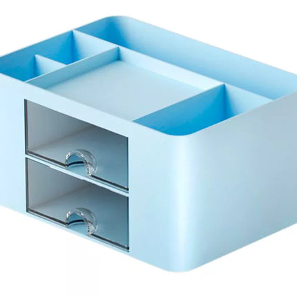 Stalčių dėklas dokumentams, mėlynas