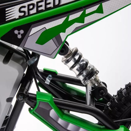 Motokroso motociklas su baterijomis A9901, žalias