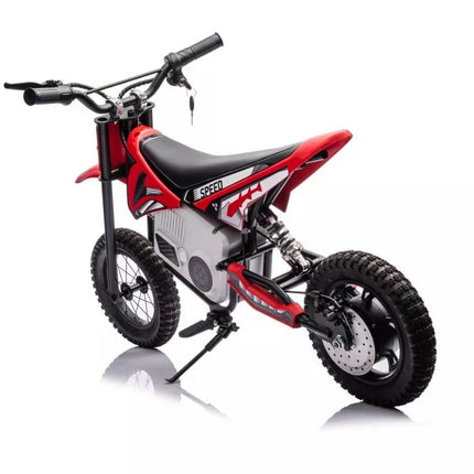 A9901 Raudonas motociklas su baterijomis